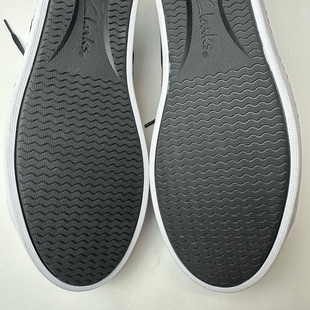Clarks Collection Pawley Rilee Sneakers Shoes Leopard Black Leather Women' 11W - Picture 6 of 12